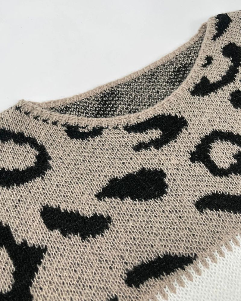 Dagmar - Blød Sweater med Leopardprint
