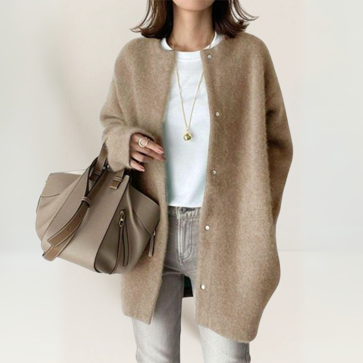 Lea - Elegant Cardigan med Klassisk Design
