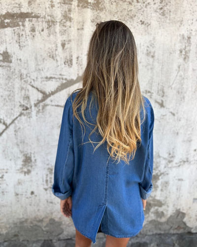 Astrid - Oversized Jeansjakke med Stil