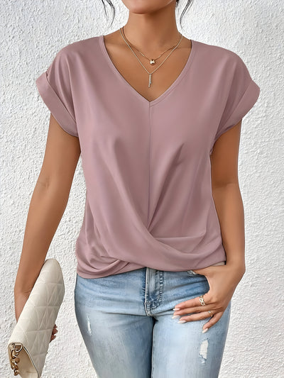 Kathrina |V-Hals Twist Front Top