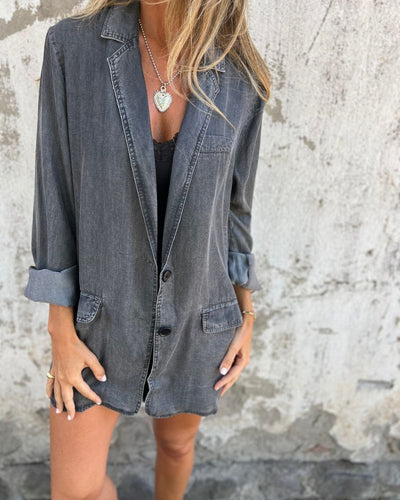 Astrid - Oversized Jeansjakke med Stil
