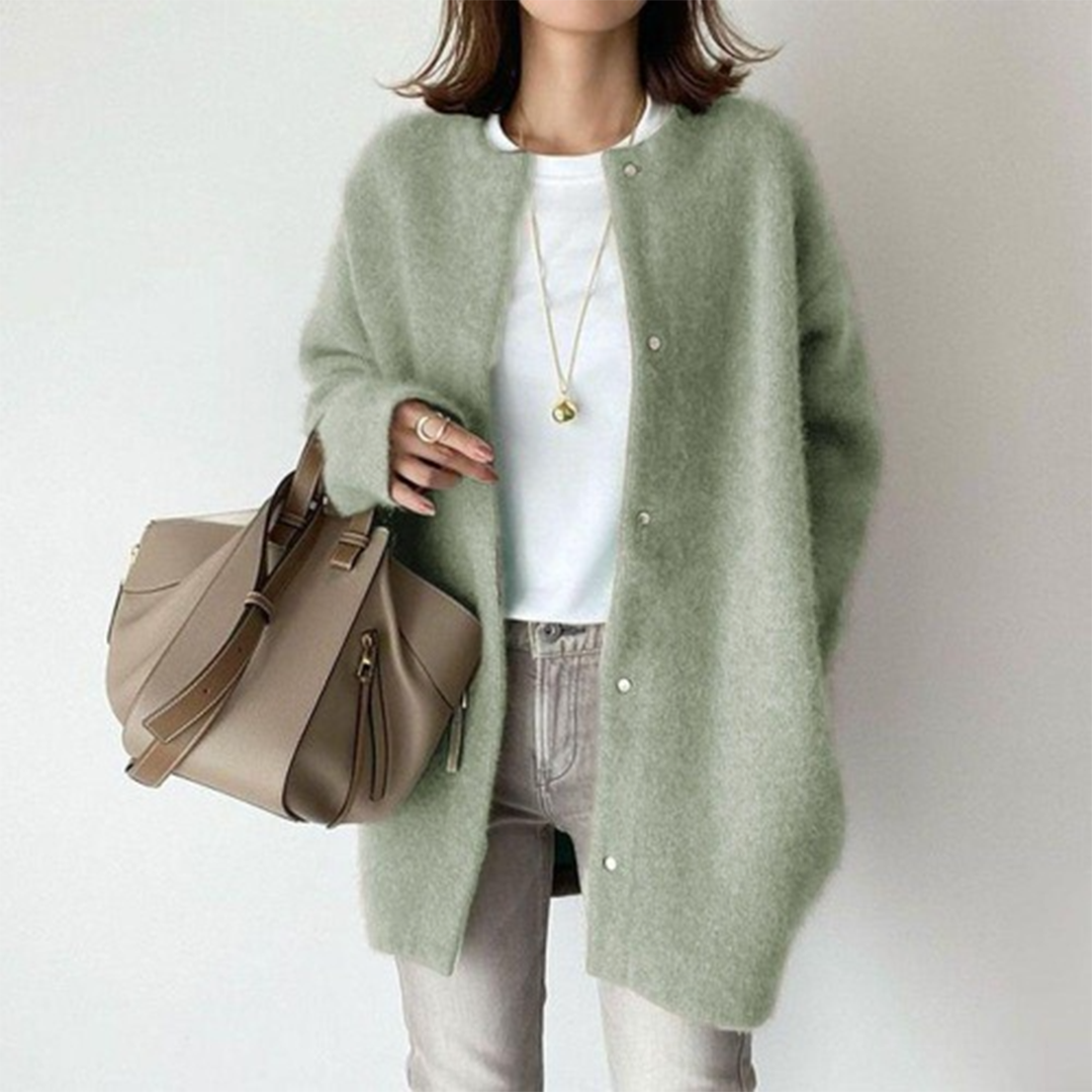 Lea - Elegant Cardigan med Klassisk Design