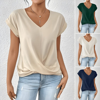 Kathrina |V-Hals Twist Front Top