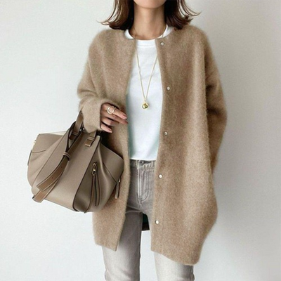 Lea - Elegant Cardigan med Klassisk Design