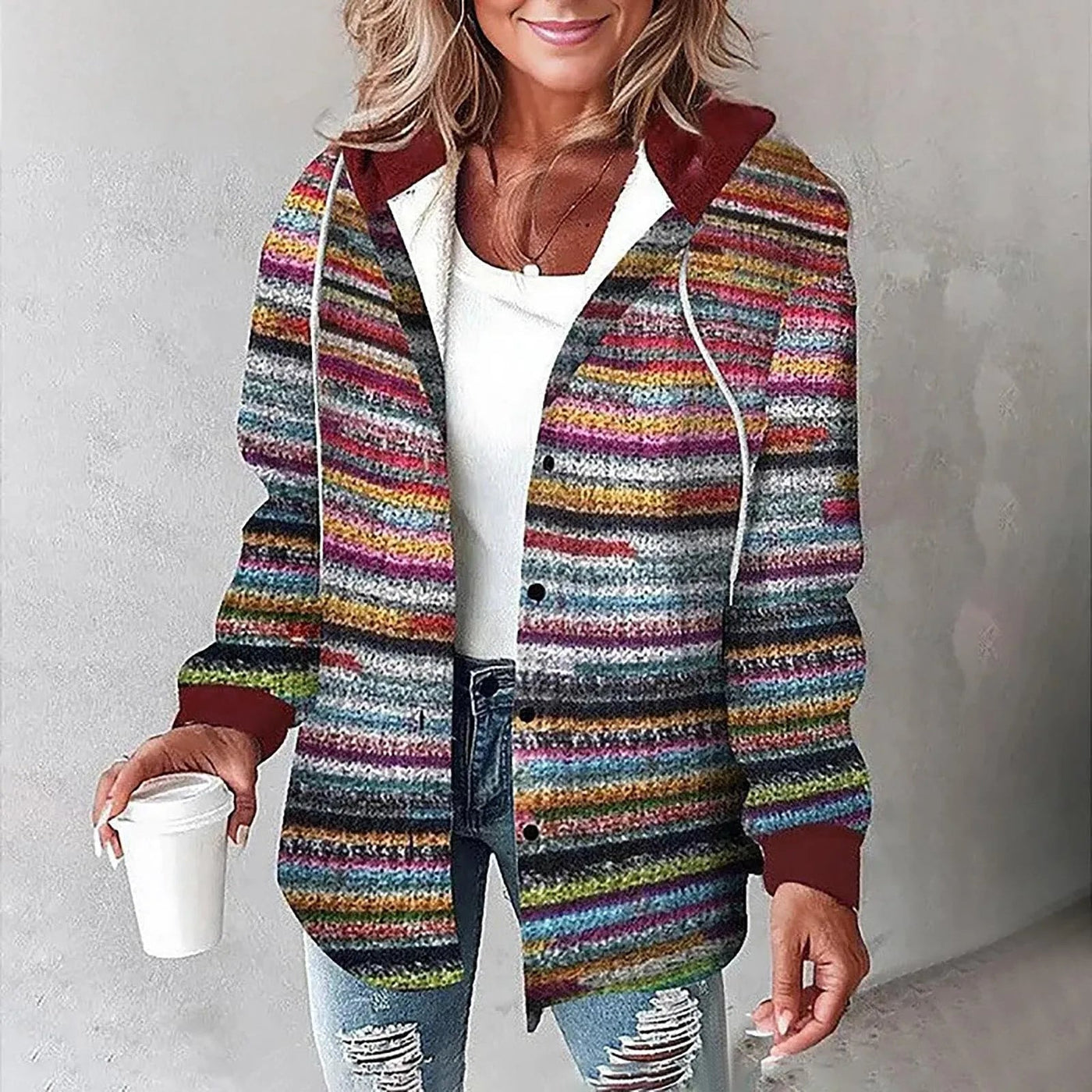 Alba Strikjakke – Varme, Komfort &amp; Tidløs Elegance