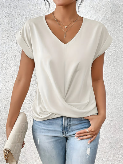 Kathrina |V-Hals Twist Front Top