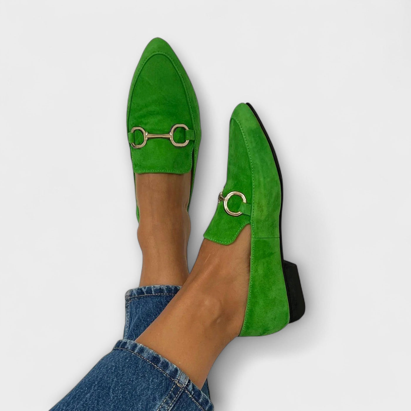 Kaia – Slip-on ballerinaer med spids snude