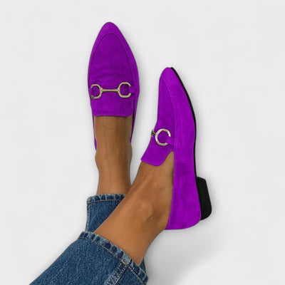 Kaia – Slip-on ballerinaer med spids snude